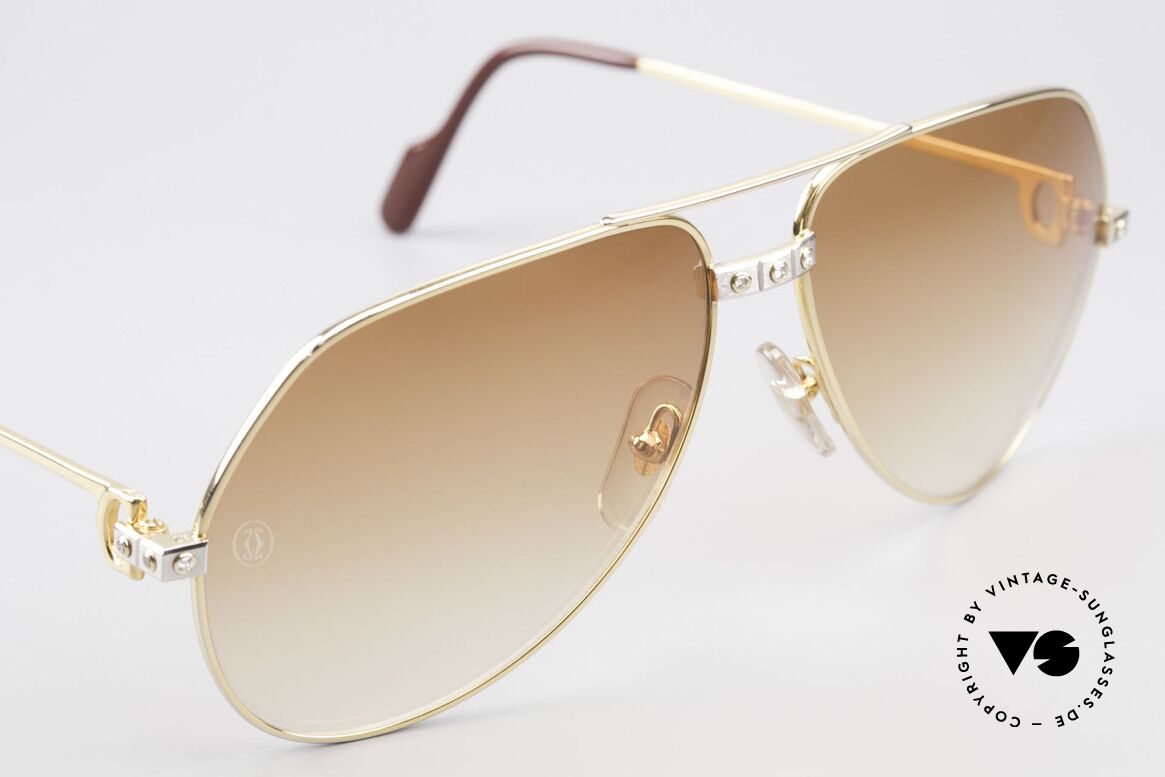 Sunglasses Cartier Vendome Santos L Customized Diamond Shades