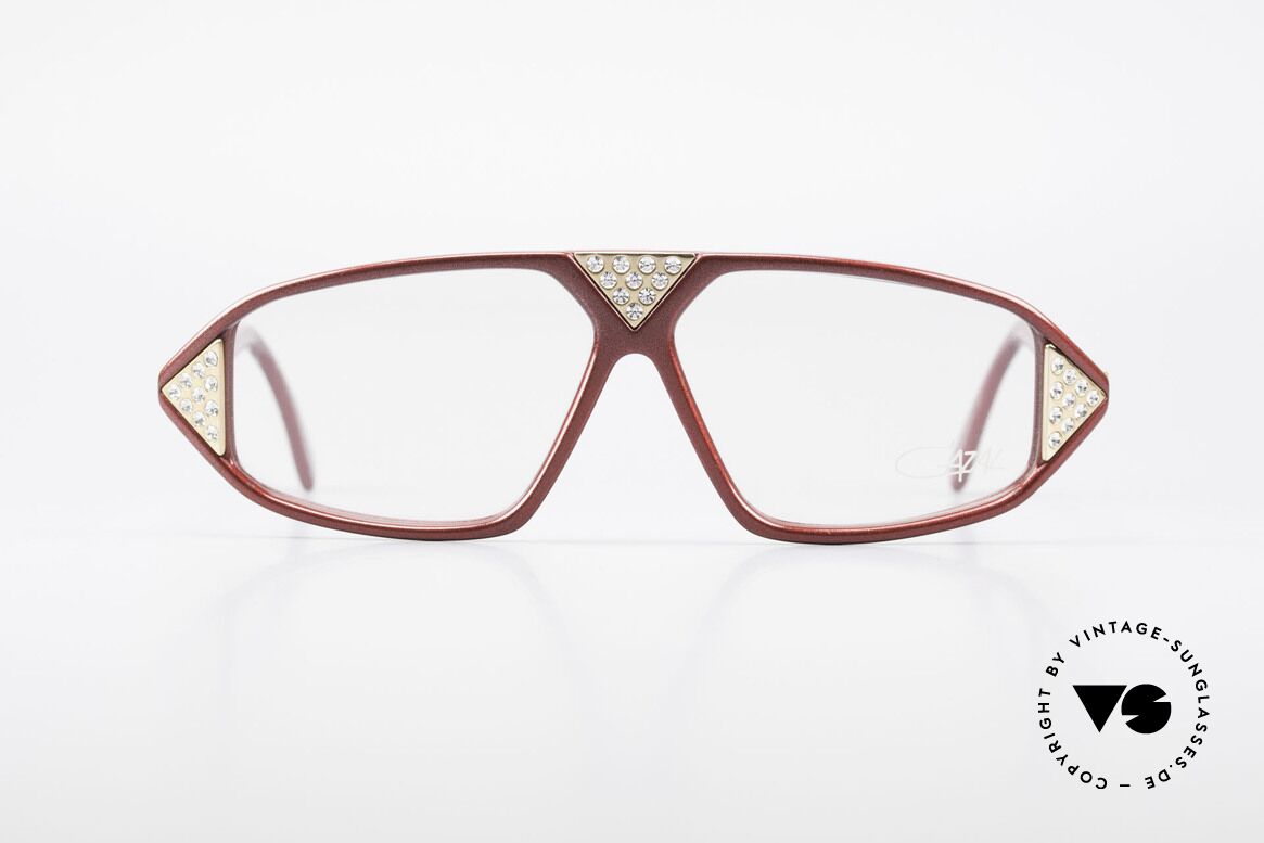 Cazal 199 80's Rhinestone Eyeglasses, rare CAZAL designer eyeglasses for women, Made for Women