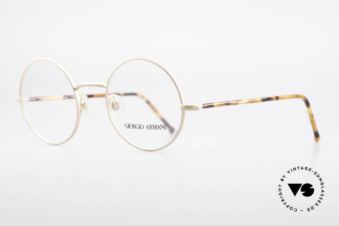 Giorgio Armani 117 80's Frame Timeless Round, round design in size 48-23; simply a classic, UNISEX, Made for Men and Women