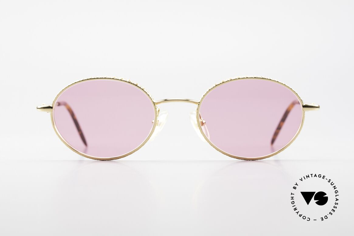 Christian Dior Edith Oval Vintage Frame GoldPlated, rare, oval vintage 90's sunglasses by Christian Dior, Made for Men and Women