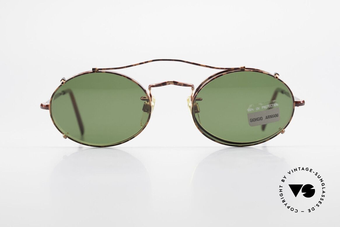 Giorgio Armani 128 Clip On Vintage Designer Frame, timeless Giorgio ARMANI vintage designer sunglasses, Made for Men and Women