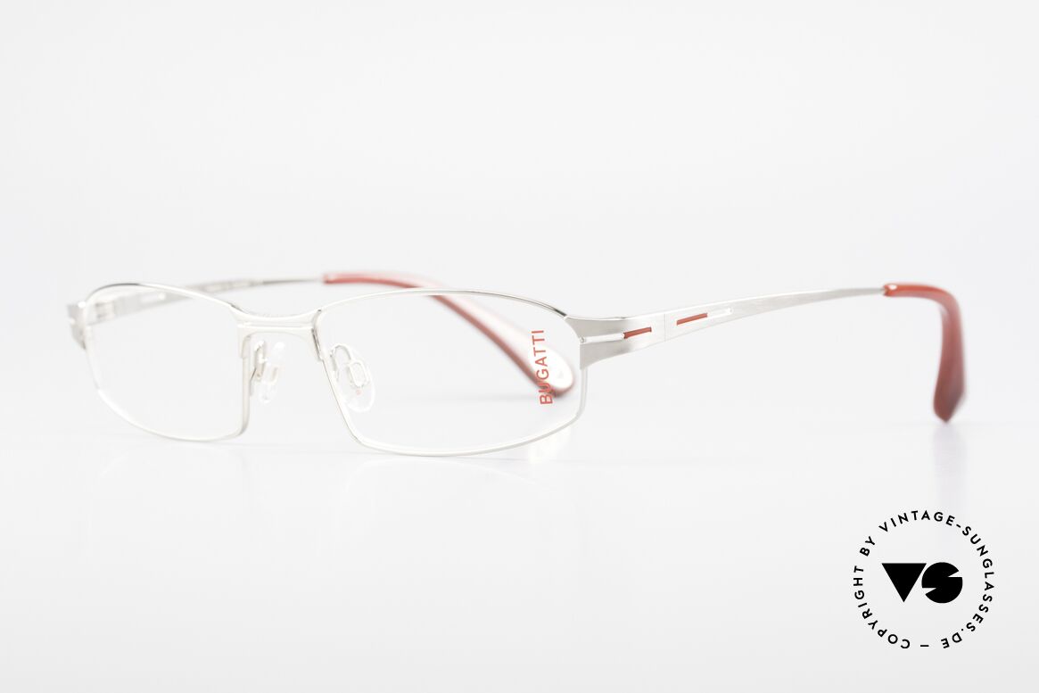 Bugatti 455 Titanium Frame Satin Palladium, very comfortable fit (the model weighs 20g only), Made for Men