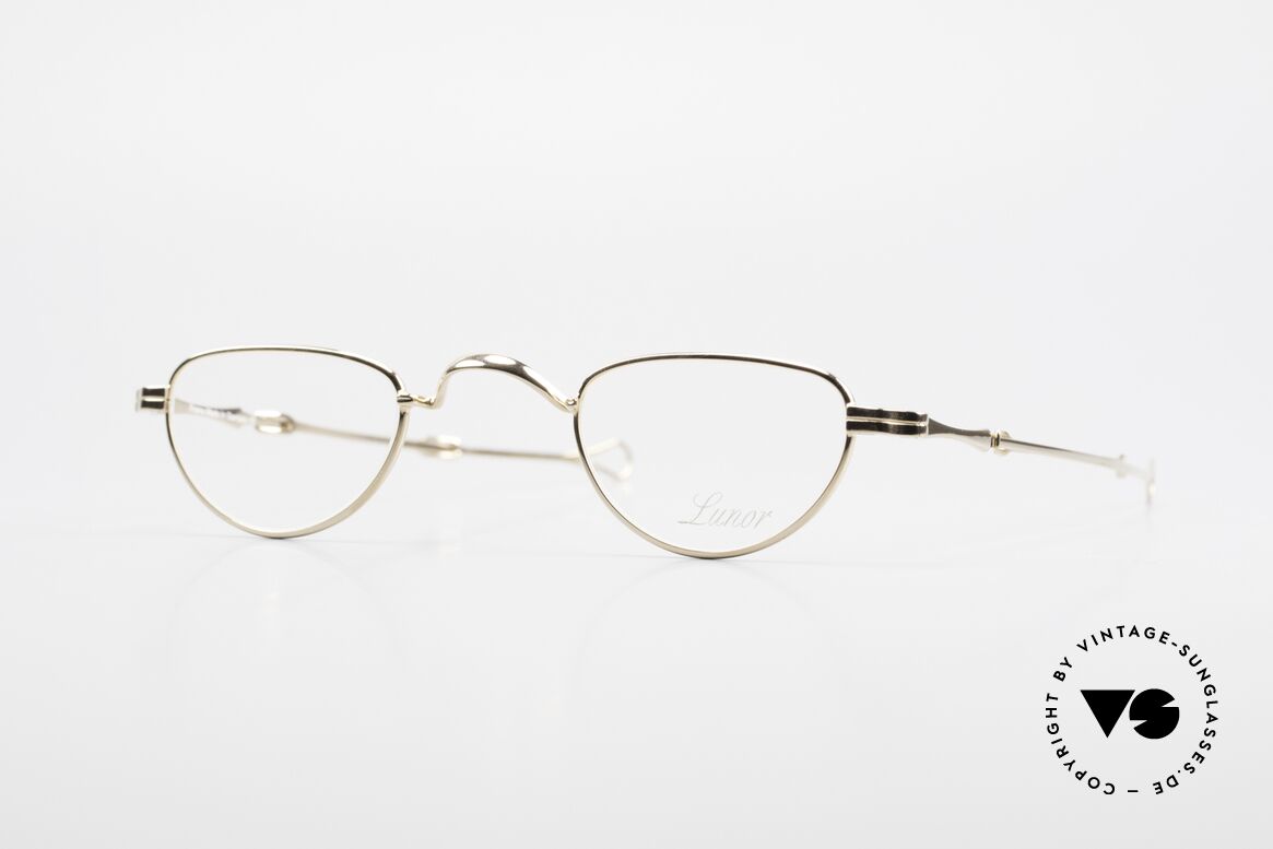 Lunor I 06 Telescopic Extendable Reading Glasses, Lunor: shortcut for French "Lunette d'Or" (gold glasses), Made for Men and Women