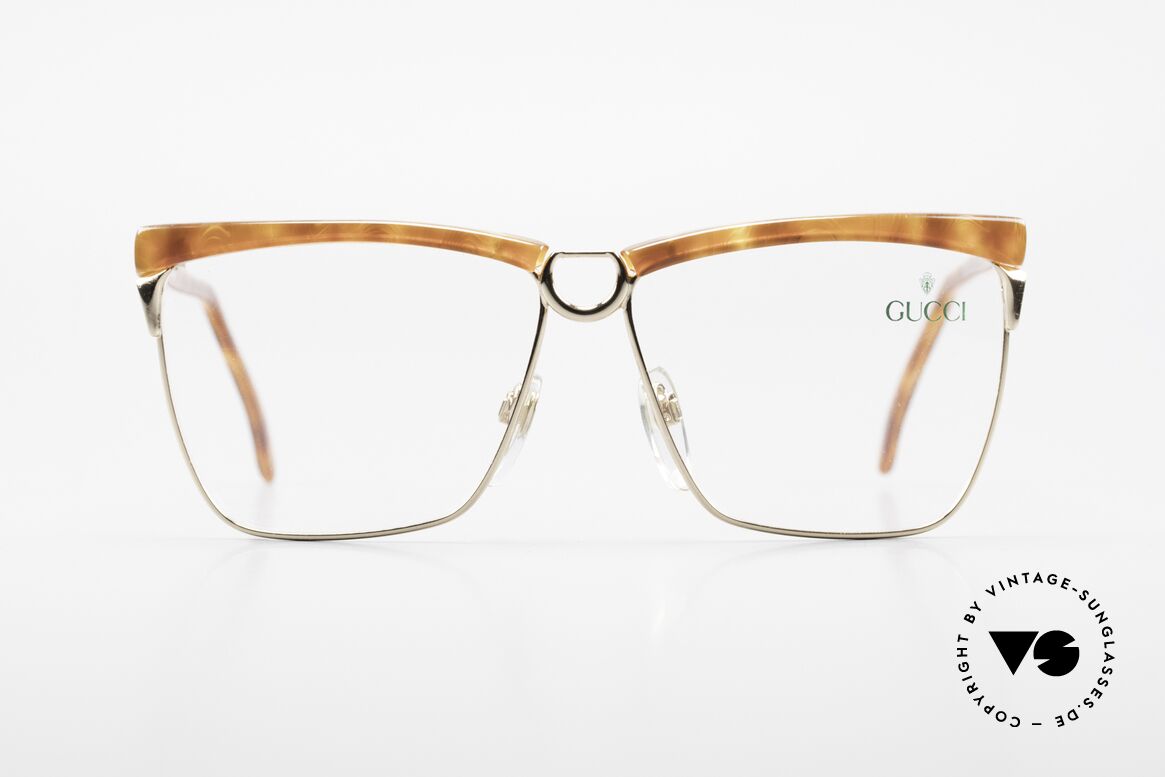 Gucci 2301 Ladies Designer Eyeglasses 80s, vintage 80's eyeglasses by GUCCI with tortoise look, Made for Women