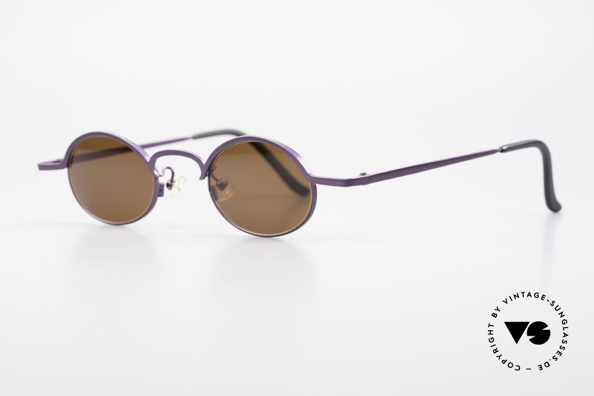 Theo Belgium San 90's Oval Designer Sunglasses, made for the avant-garde, individualists, trend-setters, Made for Women