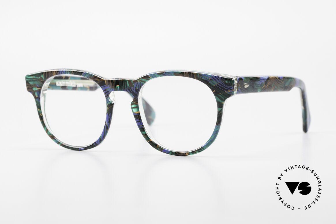 Alain Mikli 903 / 688 Panto Frame 80's Patterned, timeless vintage Alain Mikli designer eyeglasses, Made for Men and Women