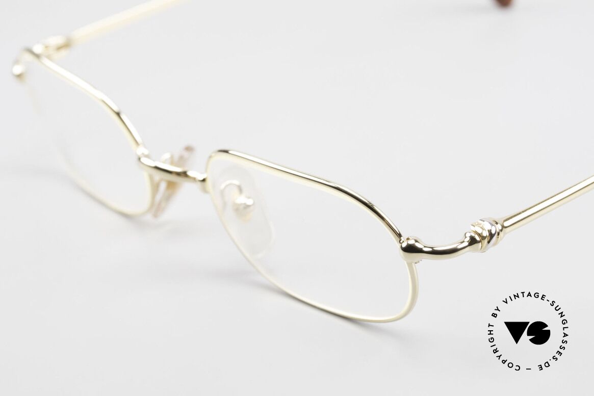 Cartier Orfy - M 90's Luxury Glasses Square, precious 22ct gold-plated in size 50-21, 140: timeless, Made for Men and Women