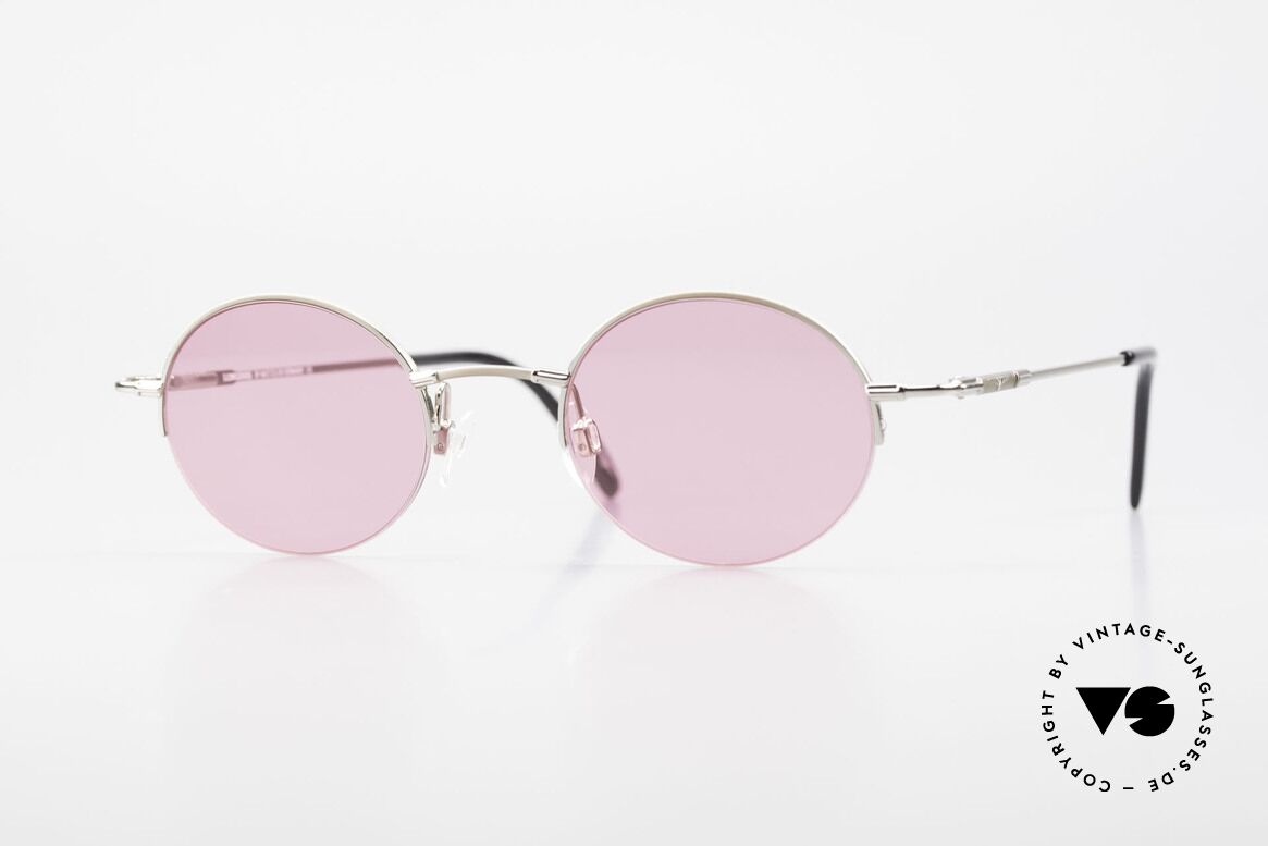 Longines 4363 Pink Sunglasses Oval Round, round oval Longines sunglasses from the late 1990's, Made for Men and Women