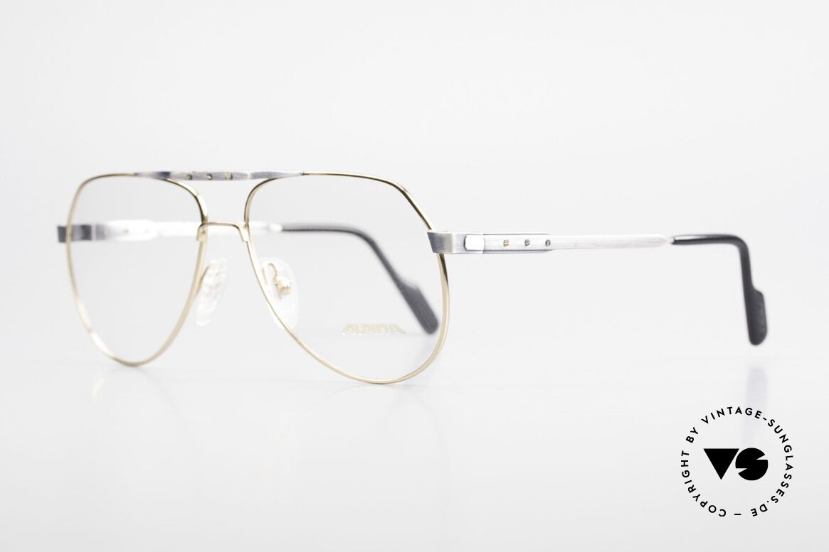 Alpina M1F770 Vintage Glasses Aviator Style, a really interesting frame finish in "vintage look", Made for Men