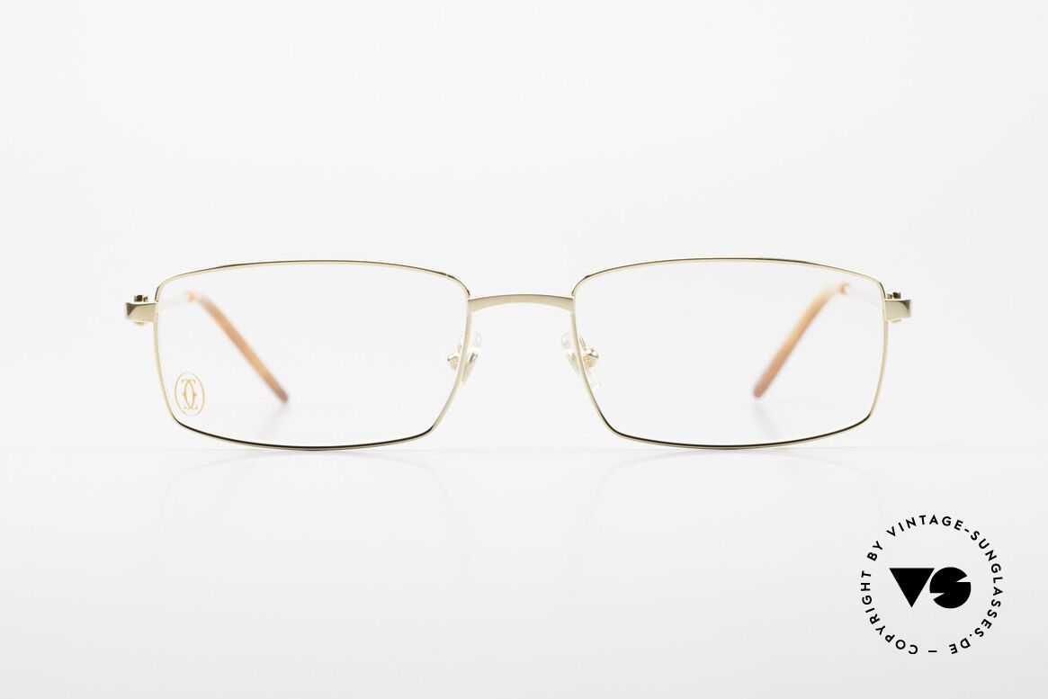 Glasses Cartier River M Golden Luxury Frame Square