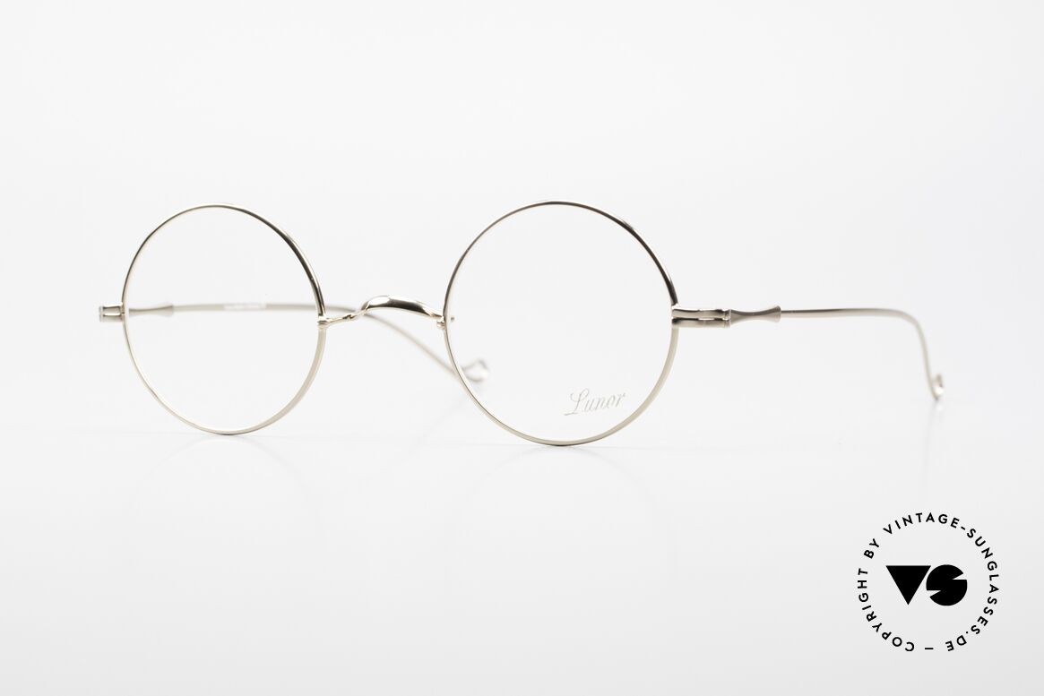 Lunor II 23 Round Frame Special Edition, round Lunor eyeglasses of the old "LUNOR II" series, Made for Men and Women