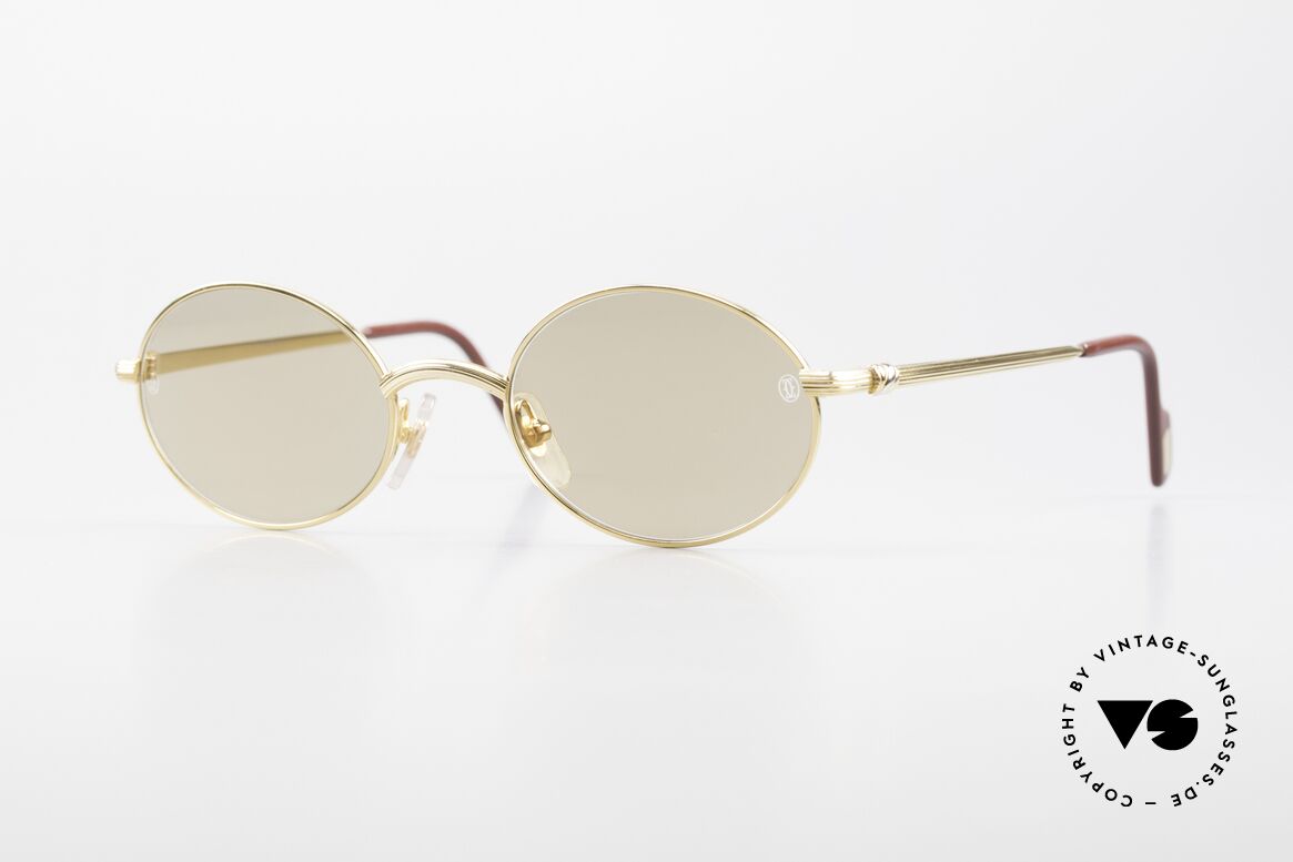 Cartier Sorbonne Oval Luxury Frame 90's, vintage CARTIER designer sunglasses from app. 1997, Made for Men and Women