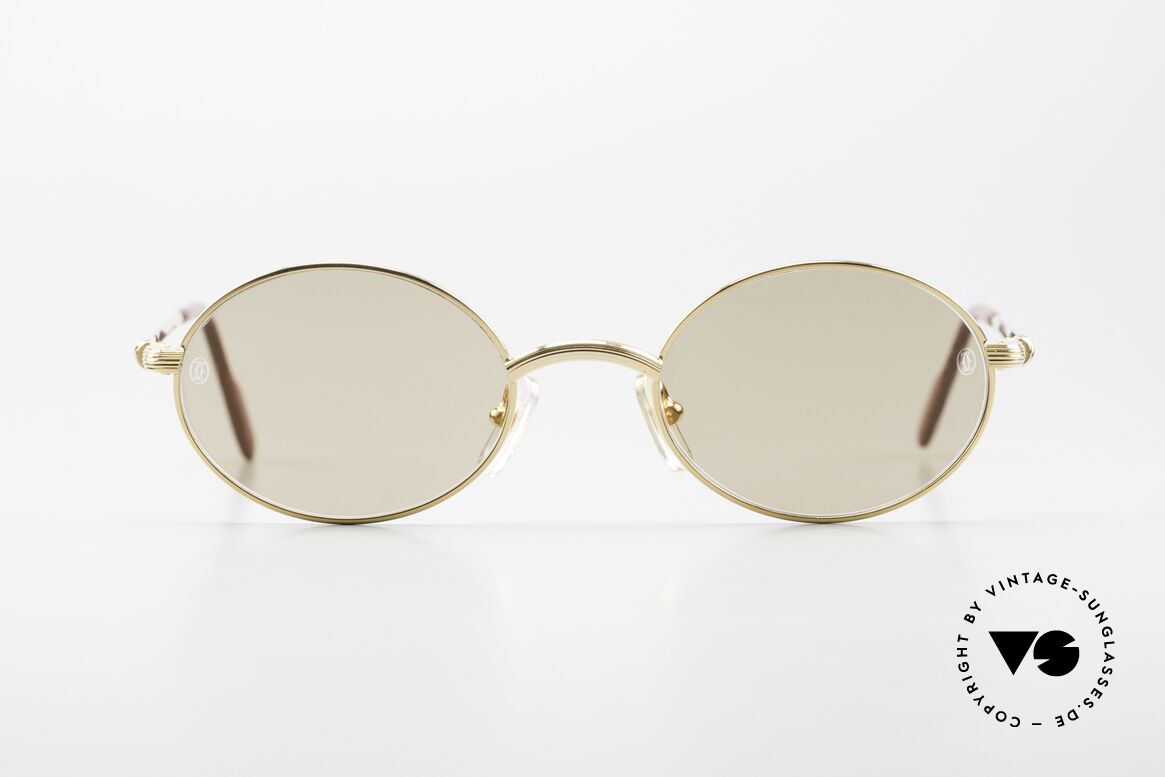 Cartier Sorbonne Oval Luxury Frame 90's, precious and timeless design; in size 49°20, 130mm, Made for Men and Women