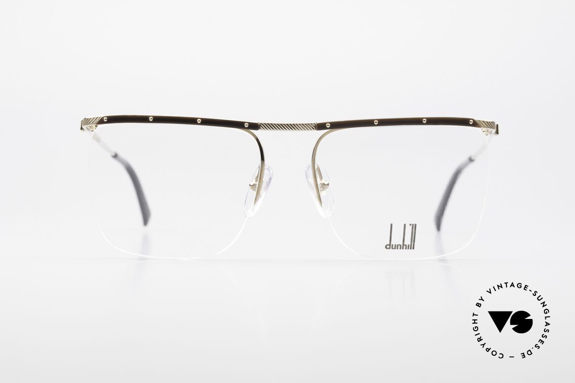 Dunhill 6056 80's Genuine Horn Trims, Alfred Dunhill luxury eyeglass-frame from 1988, Made for Men