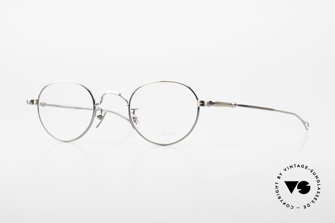 Lunor V 107 Panto Frame Antique Gold AG, old Lunor eyeglasses, size 43/24 in AG: ANTIQUE GOLD, Made for Men and Women