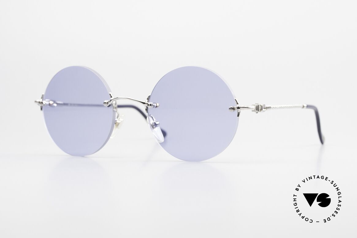 Fred Fidji Rimless Round Luxury Shades, rimless luxury sunglasses by Fred, Paris from the 90's, Made for Men