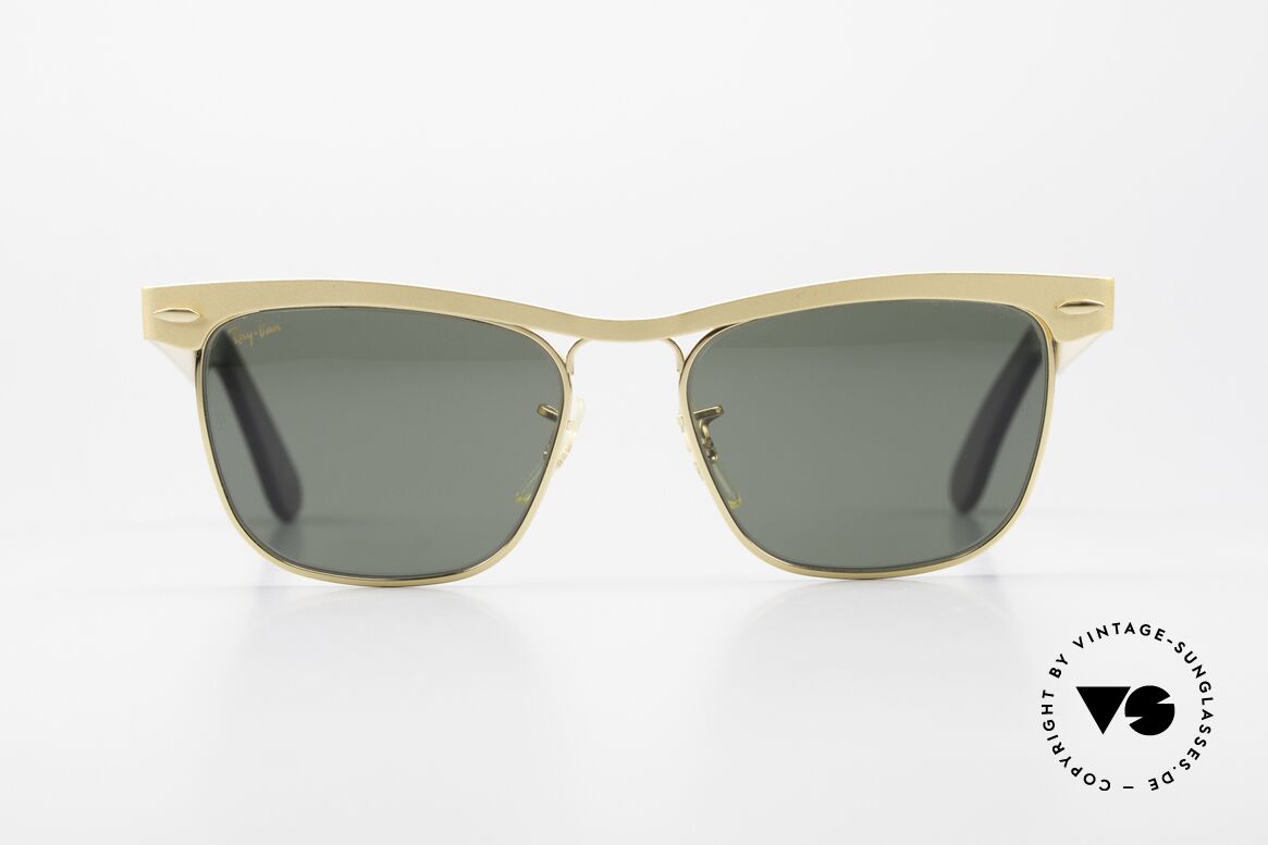 Ray Ban Wayfarer Metal 80's USA B&L Original Shades, timeless classic with B&L mineral lenses (100% UV), Made for Men and Women