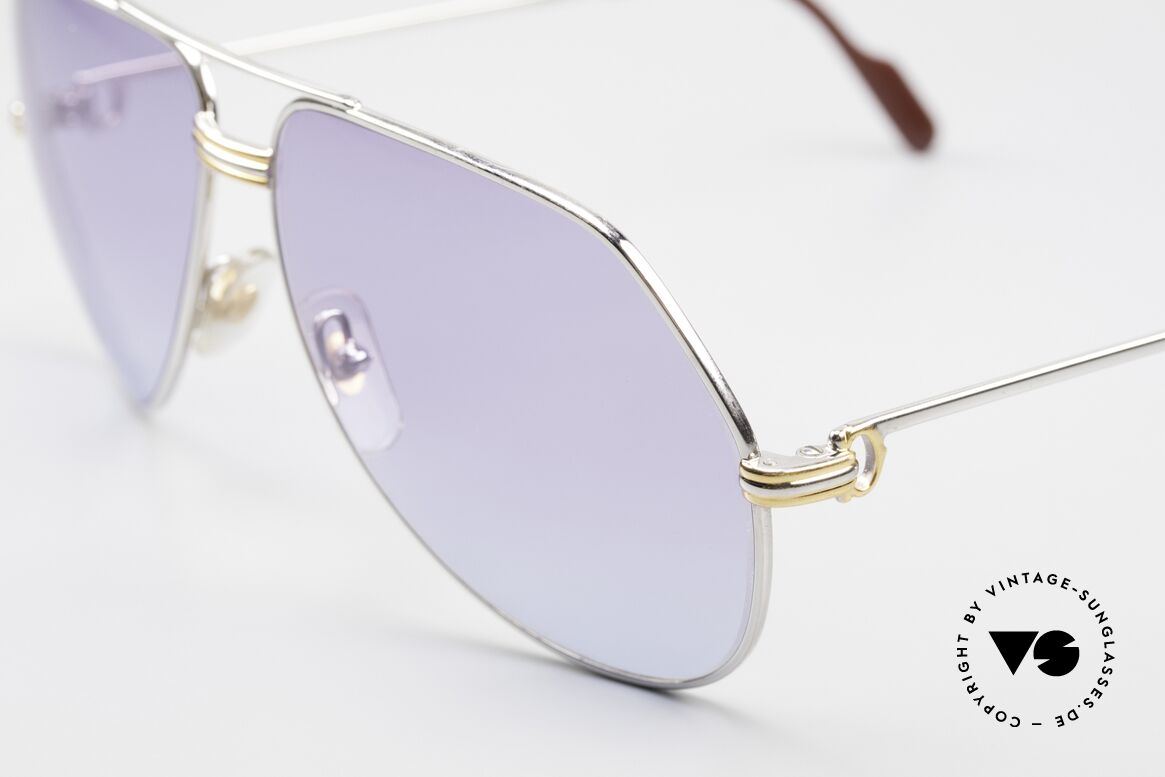 Cartier Vendome LC - L Platinum Sunglasses Aviator 80s, rare & expensive edition with platinum finish; LUXURY!, Made for Men