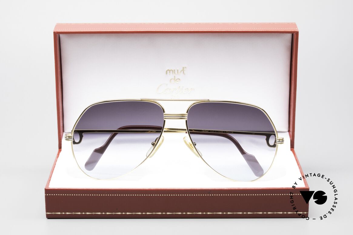 Cartier Vendome LC - L From Gray To Blue Gradient, NO retro sunglasses, but an authentic vintage ORIGINAL, Made for Men and Women