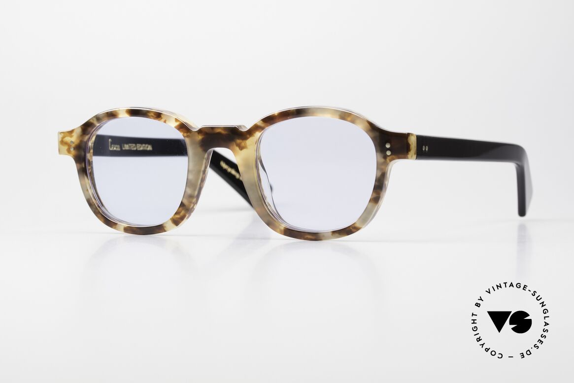 Lesca Brut Panto 8mm Collection Upcycling Acetate, Lesca BRUT PANTO 8mm col. 1, LIMITED EDITION!, Made for Men and Women