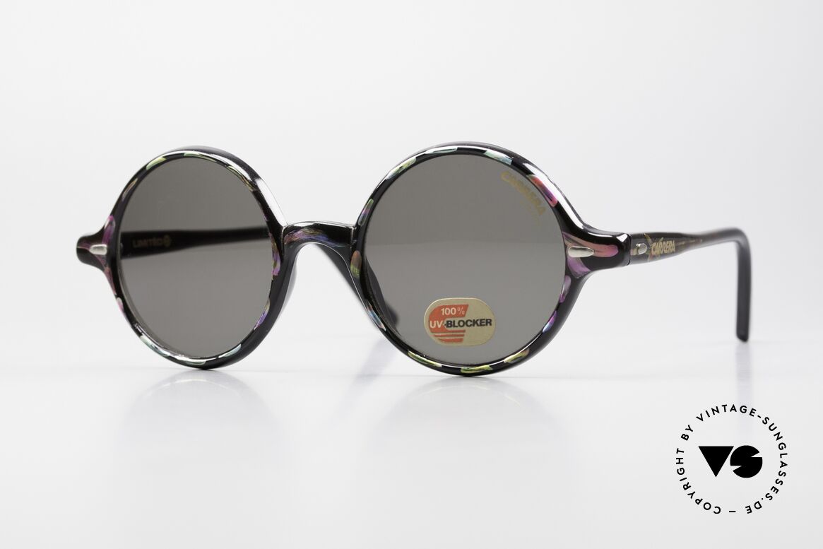 Carrera 5504 Round 90's Shades Limited, round vintage Carrera sunglasses from 1994, size 46/17, Made for Men and Women