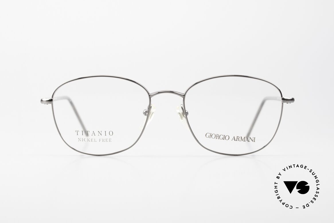 Giorgio Armani 3021 Titanium Frame Square Panto, square panto glasses, lightweight TITANIUM quality, Made for Men