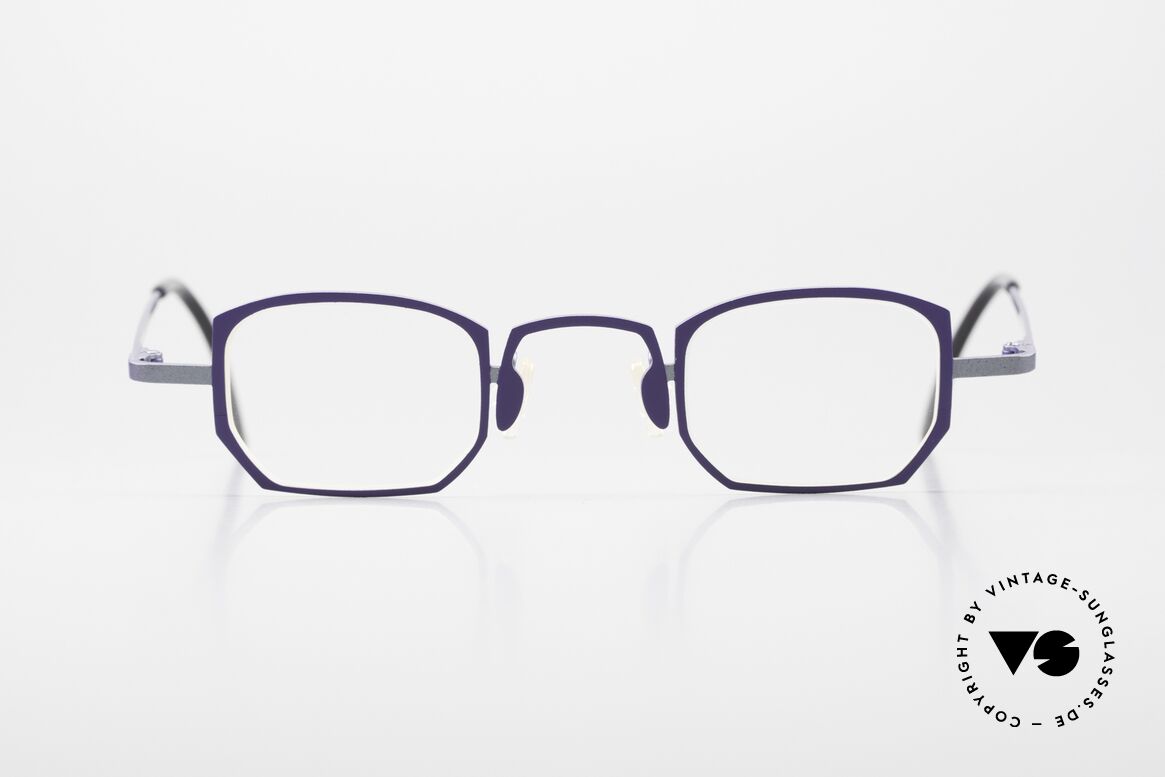 Theo Belgium Pratt Women's Glasses Purple Titan, Theo Pratt reading Titanium glasses from 2005, Made for Women