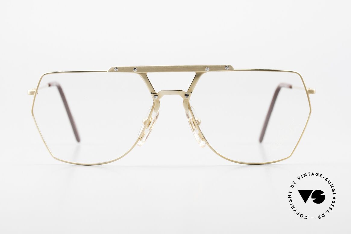 Alpina FM51 80's Men's Frame Gold Plated, gold-plated 1980's Alpina eyeglasses FM51, 58/14, Made for Men