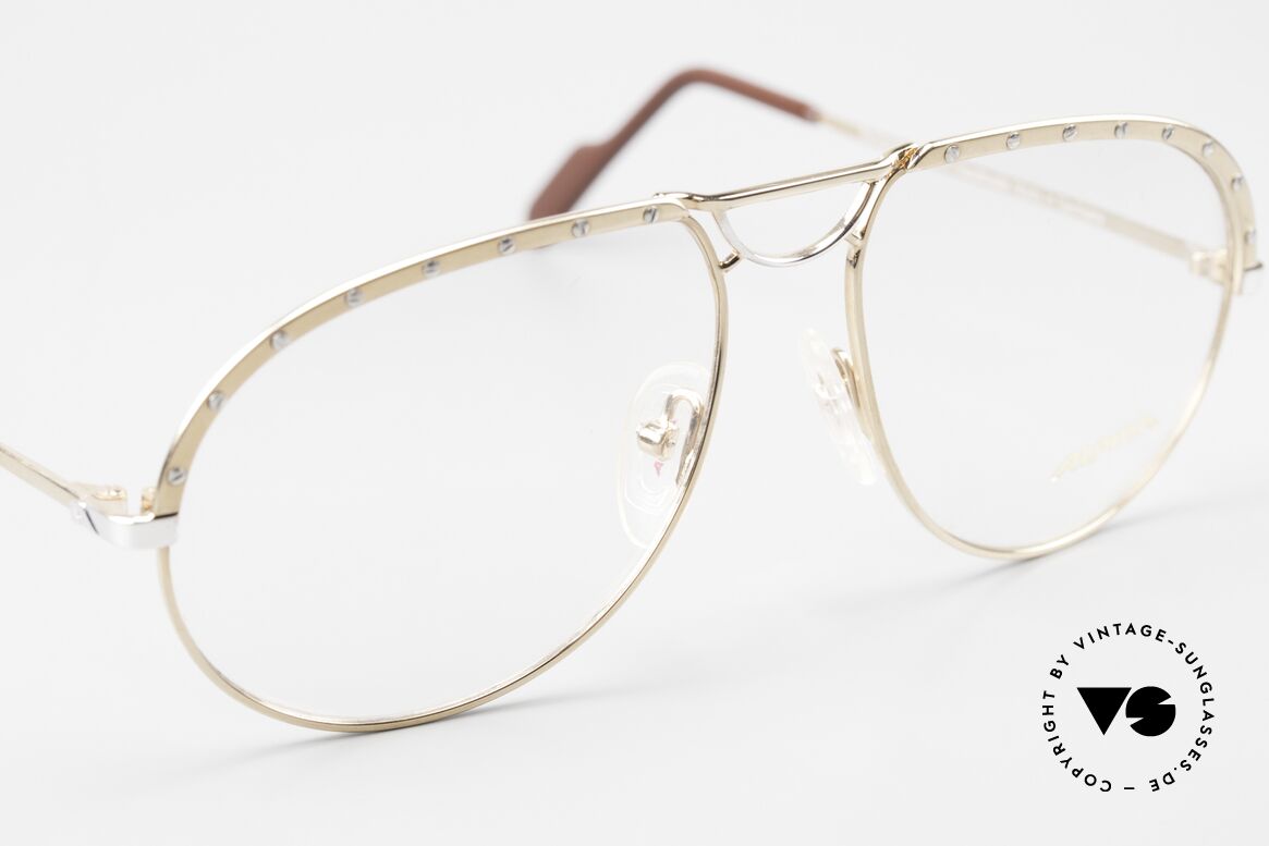 Alpina M1F767 Rare 90's Aviator Eyeglasses, NO RETRO eyeglasses, but a 30 years old ORIGINAL!, Made for Men