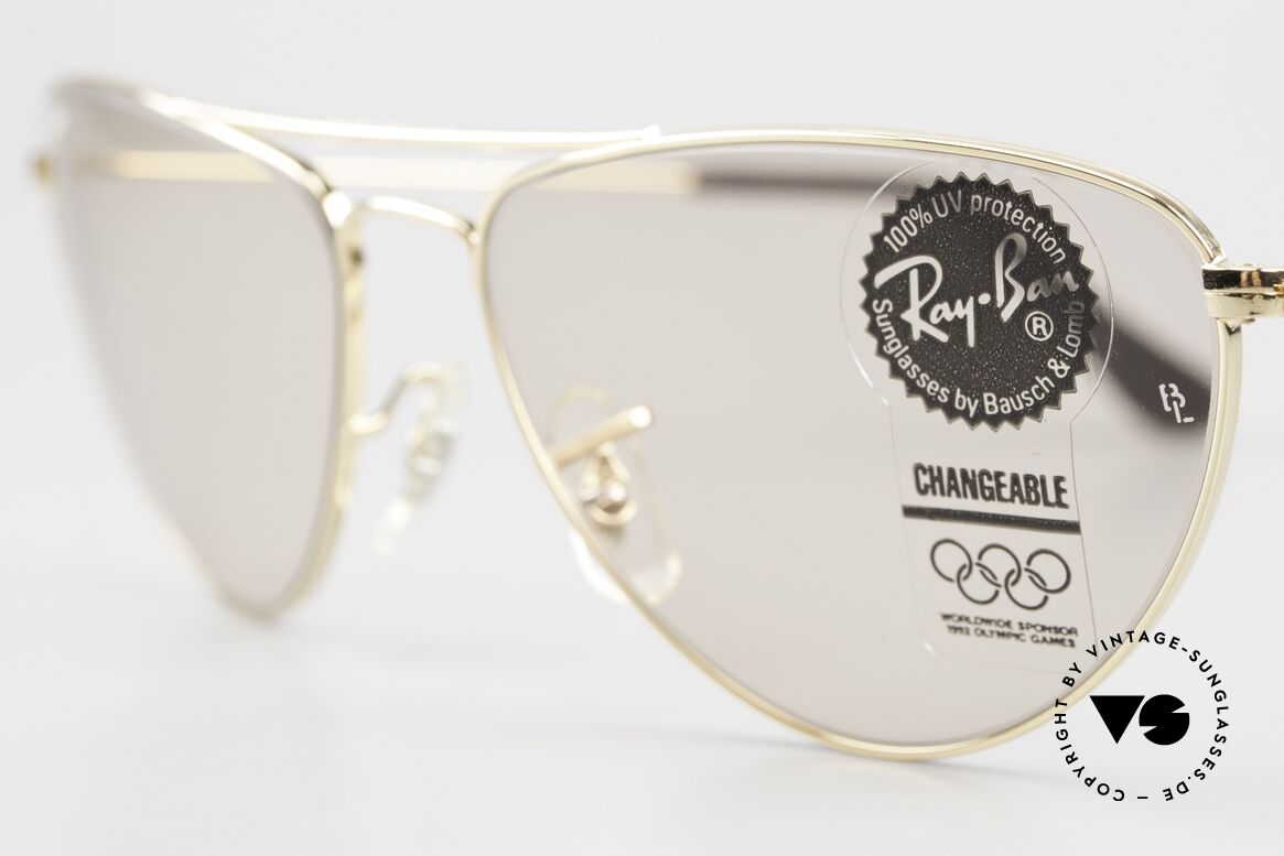 Ray Ban Fashion Metal 1 Ray Ban USA Changeable Lens, 1990's modified 'aviator design' by Ray Ban, USA, Made for Men and Women