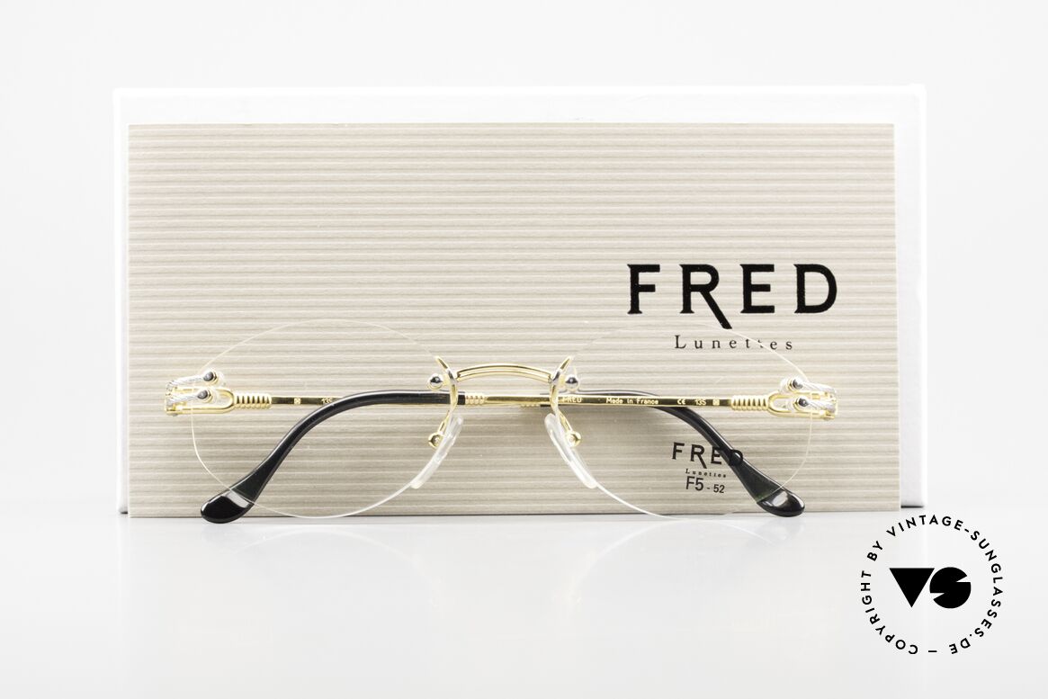 Fred Orcade F5 Oval Rimless Luxury Glasses, Size: medium, Made for Men and Women