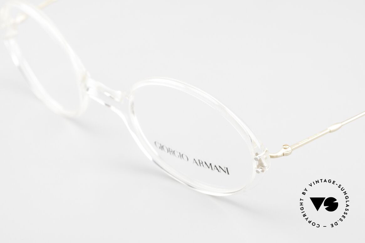 Giorgio Armani 363 Oval Eyeglasses Crystal 90's, top quality and very comfortable (weighs only 9g), Made for Men and Women