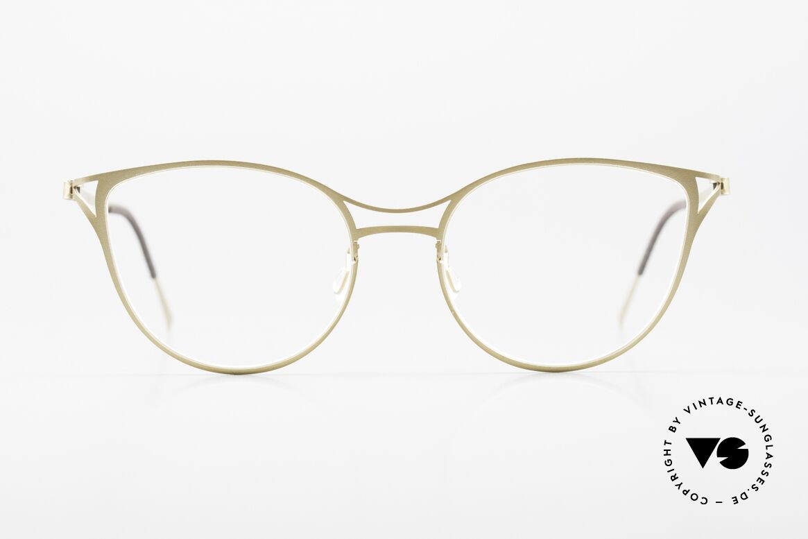 Lindberg 9605 Strip Titanium Ladies Glasses Titanium Gold, mod. 9605, size 51/18, 135, col T408-GT (matte gold), Made for Women