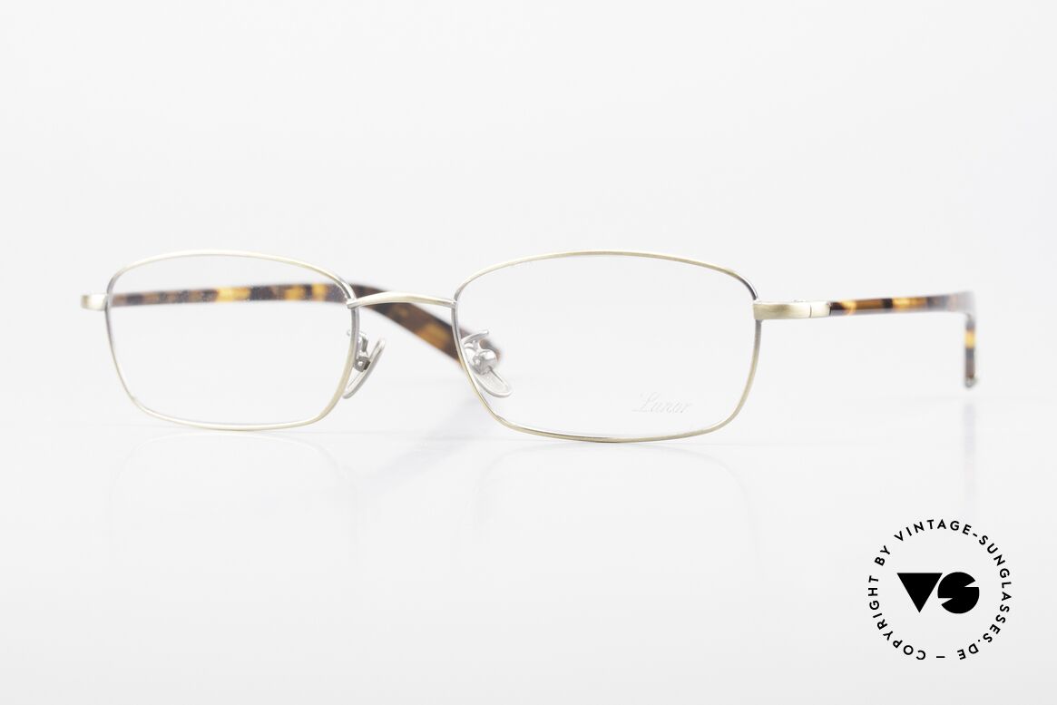 Lunor Club IV 524 AG Square Glasses Antique Gold, old LUNOR Club IV eyeglasses in AG: ANTIQUE GOLD, Made for Men