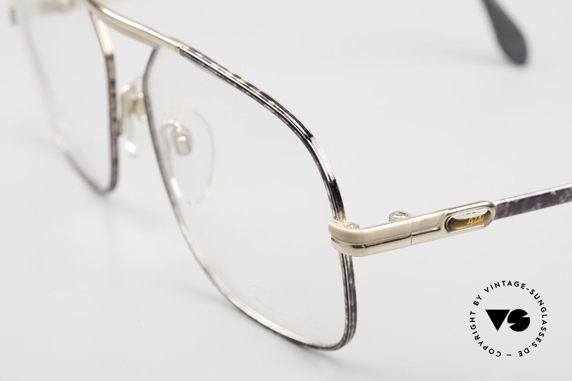 Cazal 716 Old School Frame Early 1980's, extraordinary finish: petrol/purple/gray marbled, Made for Men