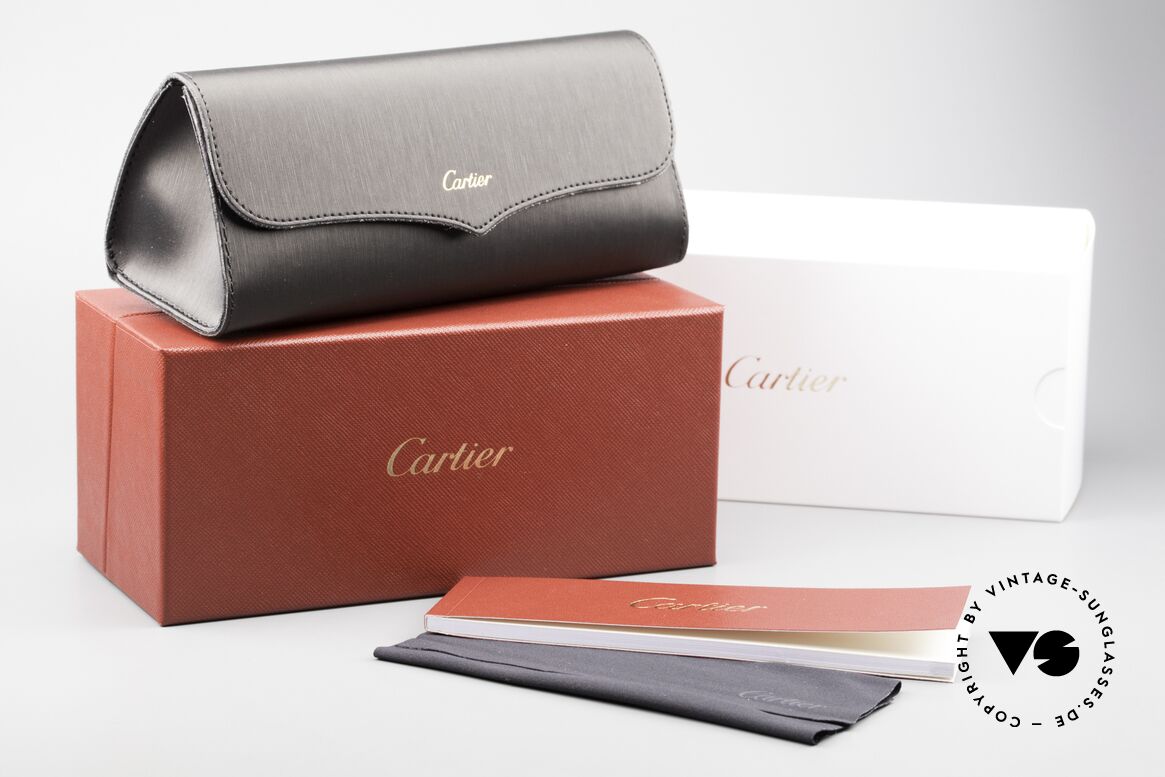 Cartier Santos De Cartier Large Wood Frame Polarized, Size: large, Made for Men