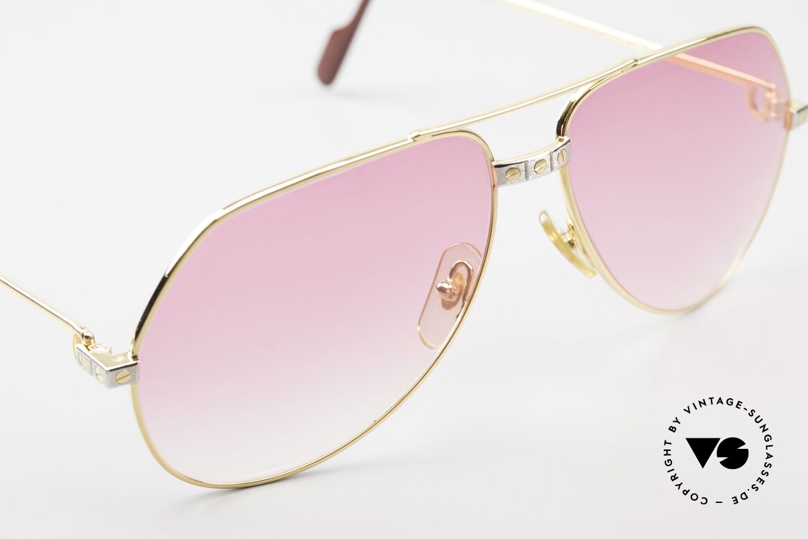 Cartier Vendome Santos - L Pink Gradient For Bond Girls, new lenses in pink-gradient (suitable for Bond girls ;-), Made for Men and Women