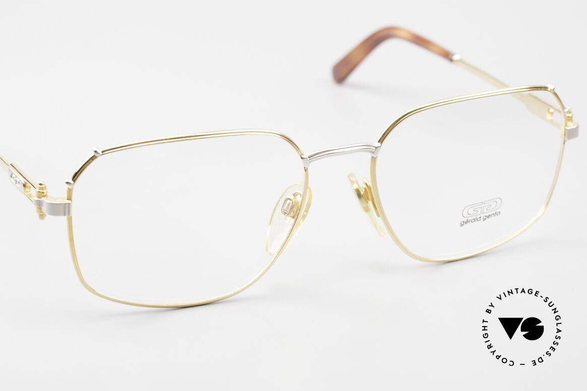 Gerald Genta Gold & Gold 08 90's Precious Metal Frame, in high-end quality (gold plated frame); made in Italy, Made for Men