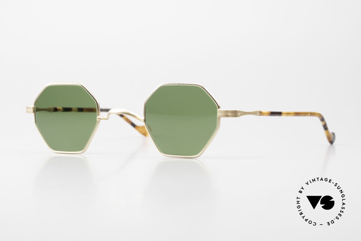 Lunor II A 11 Gold Plated Vintage Frame, old Lunor shades of the Lunor II-A series (A = acetate), Made for Men and Women