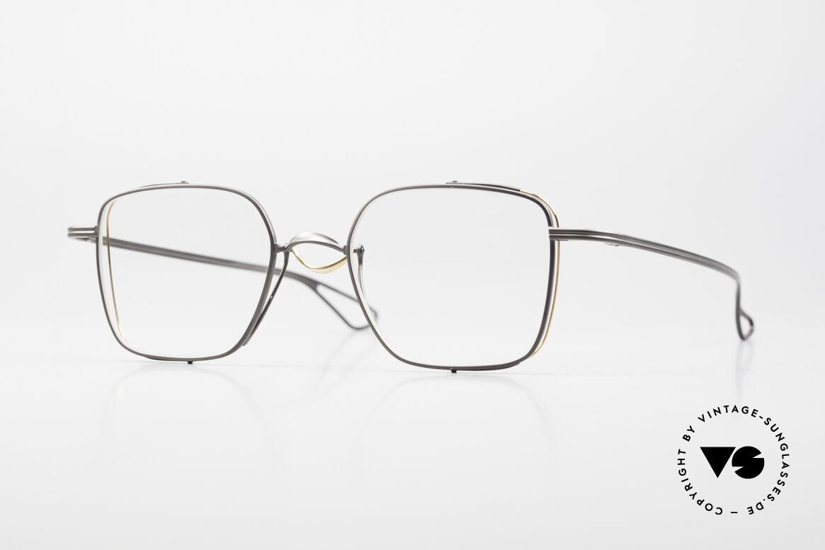 DITA Lineto Men's Glasses Square Titan, DITA Lineto, DTX 124-49-03, BLK-GLD, 49/20, 140, Made for Men