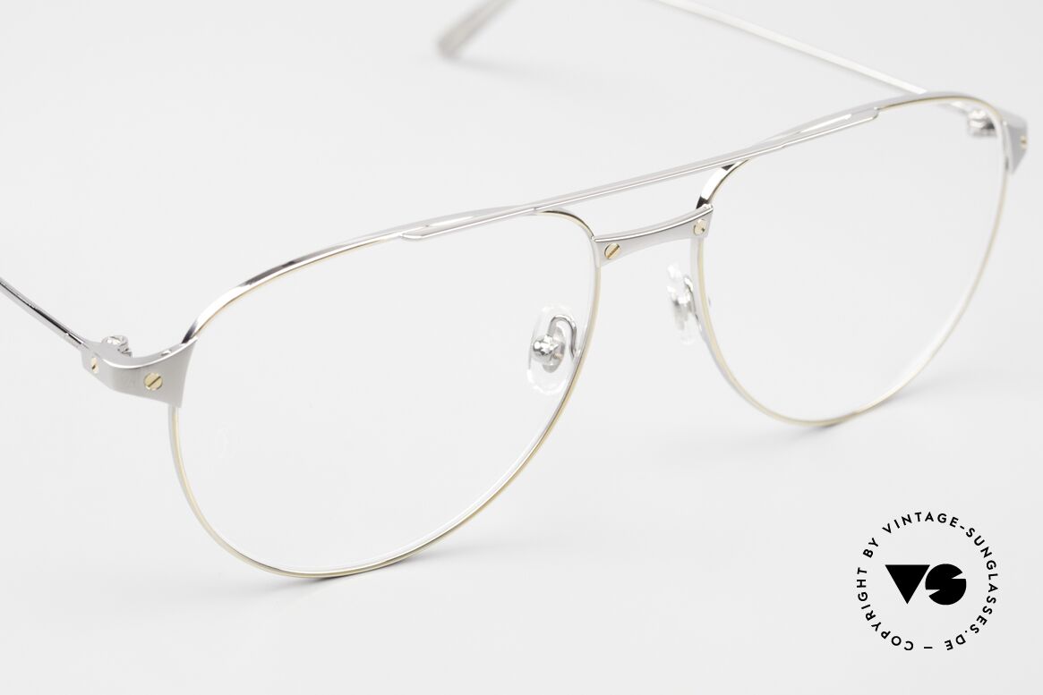 Cartier Santos De Cartier Luxury Specs Pilot Style, made in France quality; size 57-16, 135 temple, Made for Men
