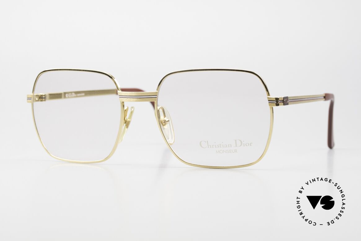 Christian Dior 2389 Gold-Plated Monsieur Frame, vintage glasses of the legendary DIOR Monsieur Series, Made for Men