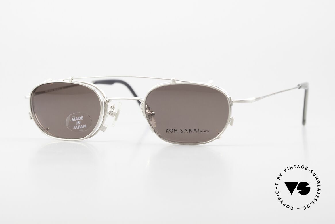 Koh Sakai KS9716 90's Clip On Frame Unisex, vintage women's glasses / men's glasses by Koh Sakai, Made for Men and Women