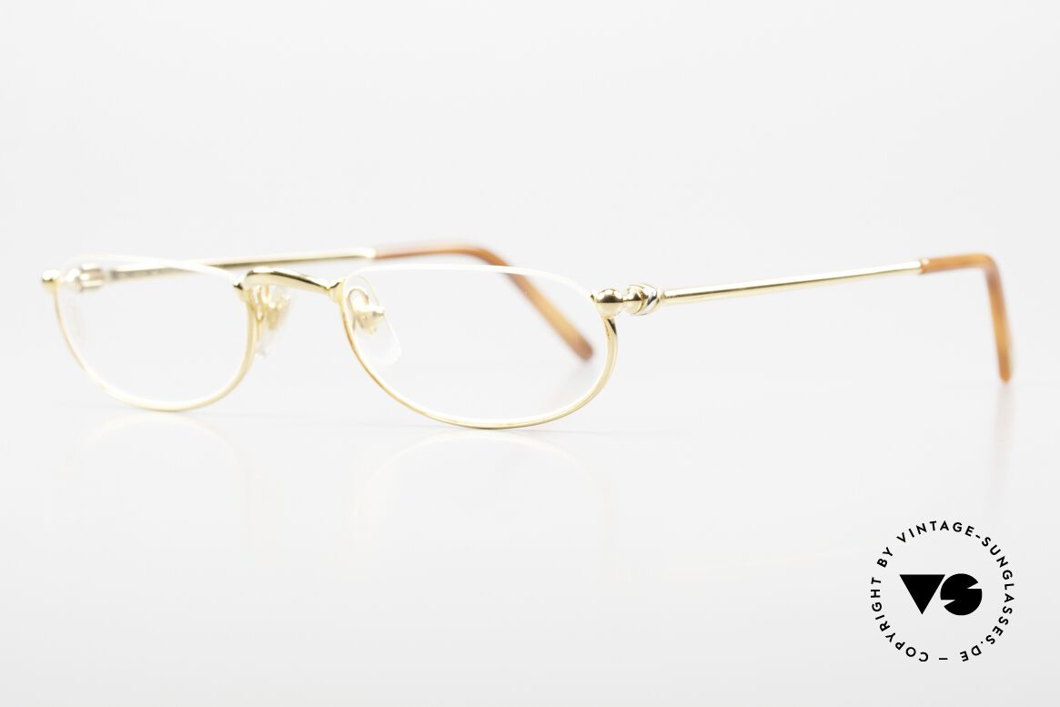 Cartier Demi Lune 2000 Oval Reading Frame Gold, costly 22ct GOLD-PLATED (timeless luxury glasses), Made for Men and Women