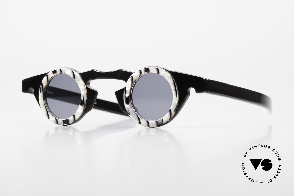 Vidocq Les Halles Round Vintage Glasses 1980's, spectacular VIDOCQ sunglasses design of the 80's, Made for Women