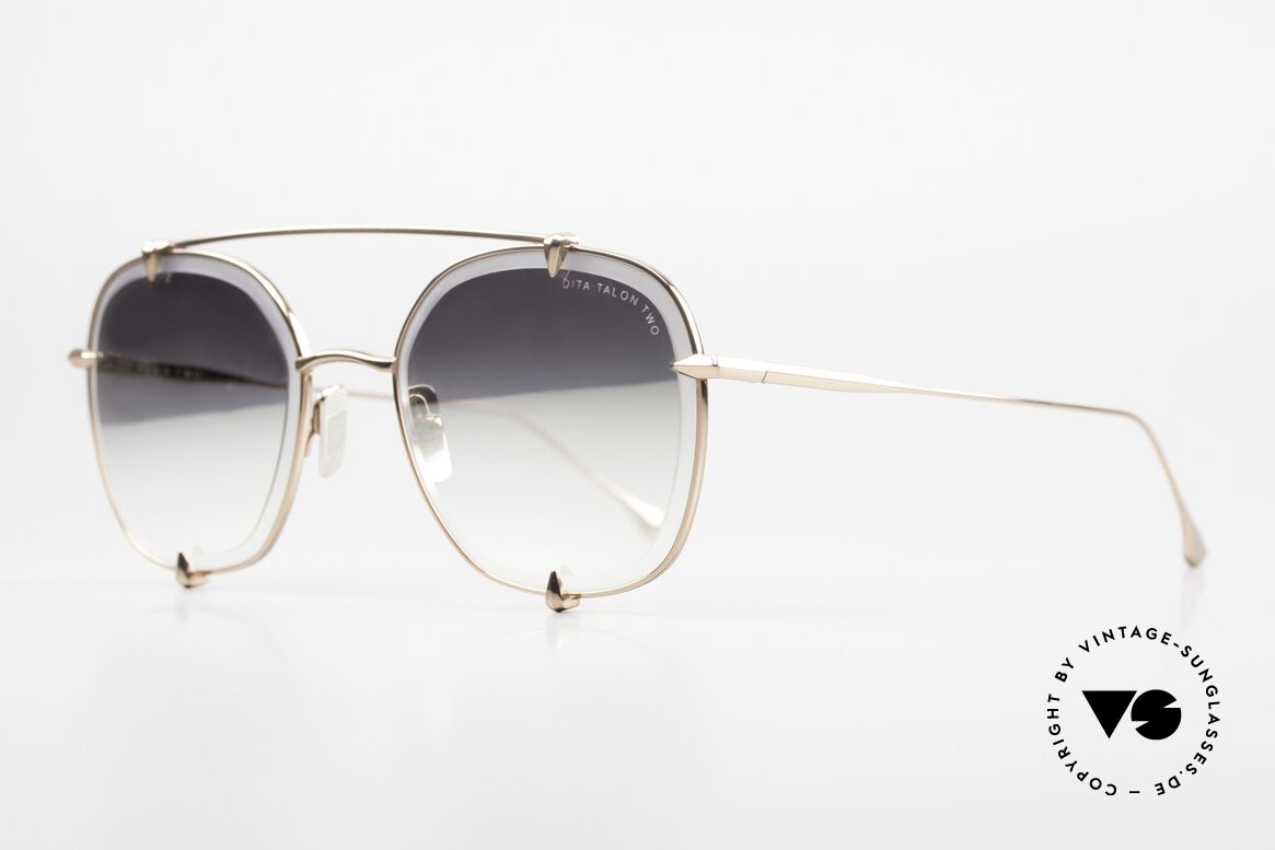 DITA Talon Two Titan Sunglasses Mirrored, silver-mirrored gradient sun lenses (100% UV), Made for Men and Women