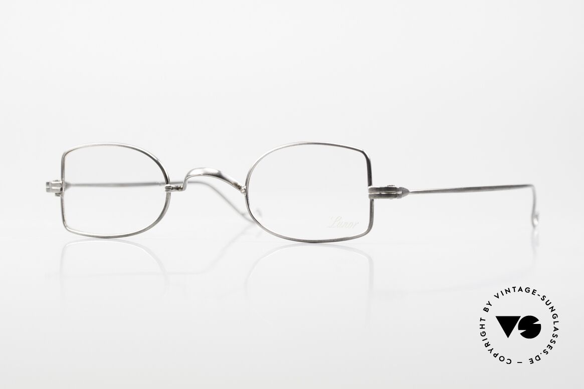 Lunor II 09 Vintage Specs Antique Silver, ultra rare Lunor eyeglasses from the original "II" series, Made for Men and Women