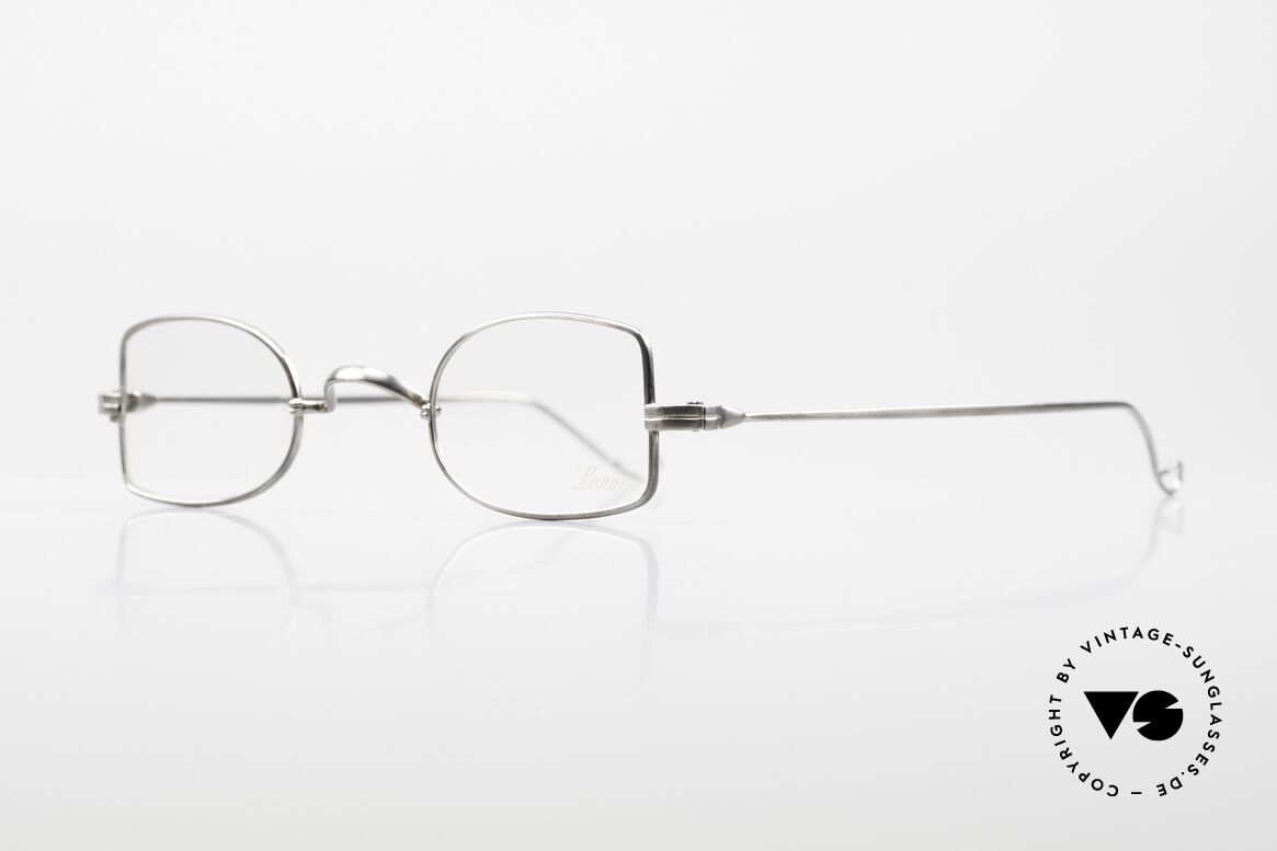 Lunor II 09 Vintage Specs Antique Silver, model II 09 = size 38°25, temple length 130mm, unisex, Made for Men and Women