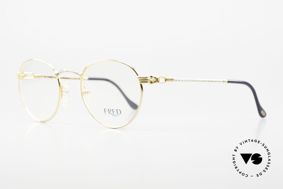 Fred Ouragan Luxury Panto Eyeglasses, the name says it all: 'ouragan' = French for 'windstorm', Made for Men