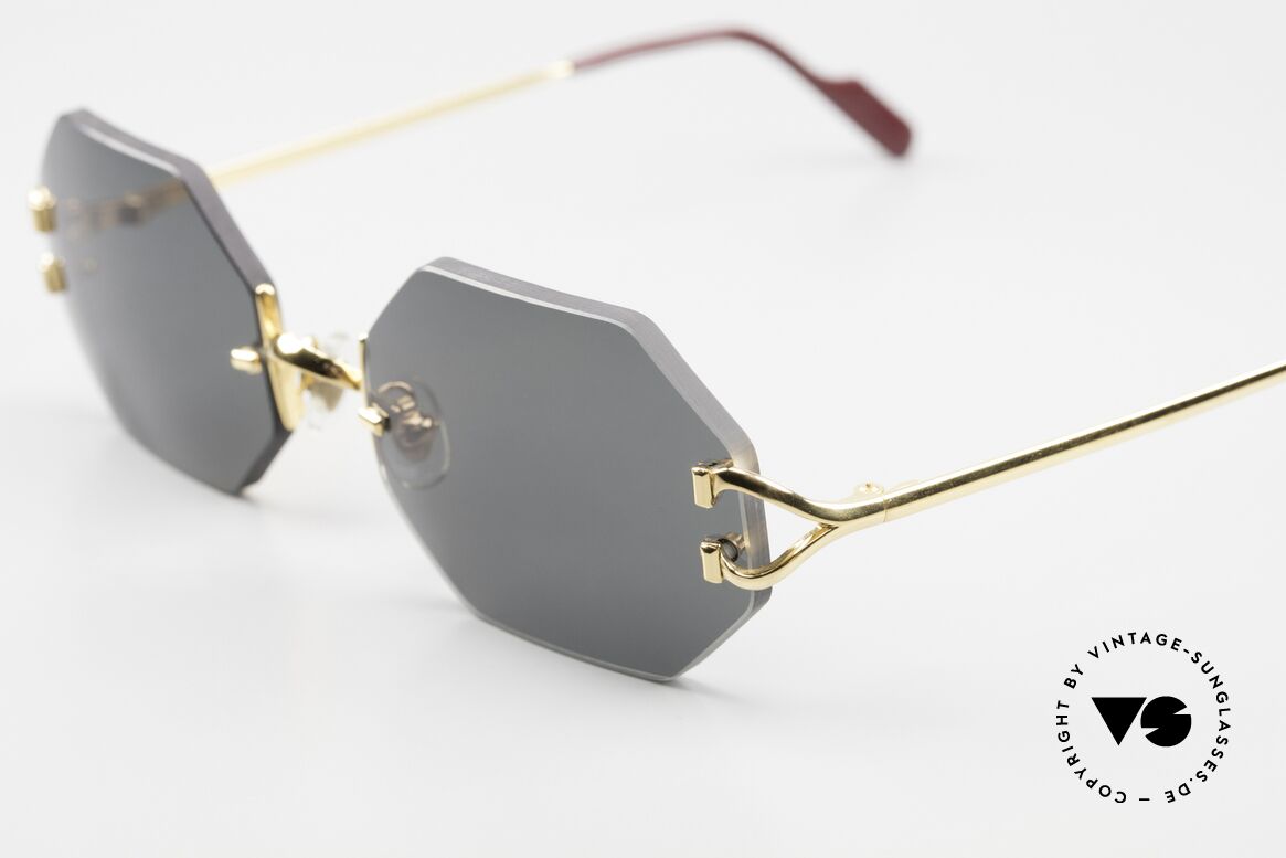 Cartier Rimless Octag One Of A Kind Customized, precious OCTAG designer shades; 22kt GOLD-plated, Made for Men and Women